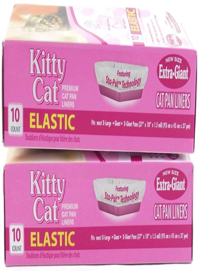 Kitty Cat AlfaPet Extra-Giant Elastic Sta-Put Litter Box Liners 10 Count (Pack of 2) - Image 3